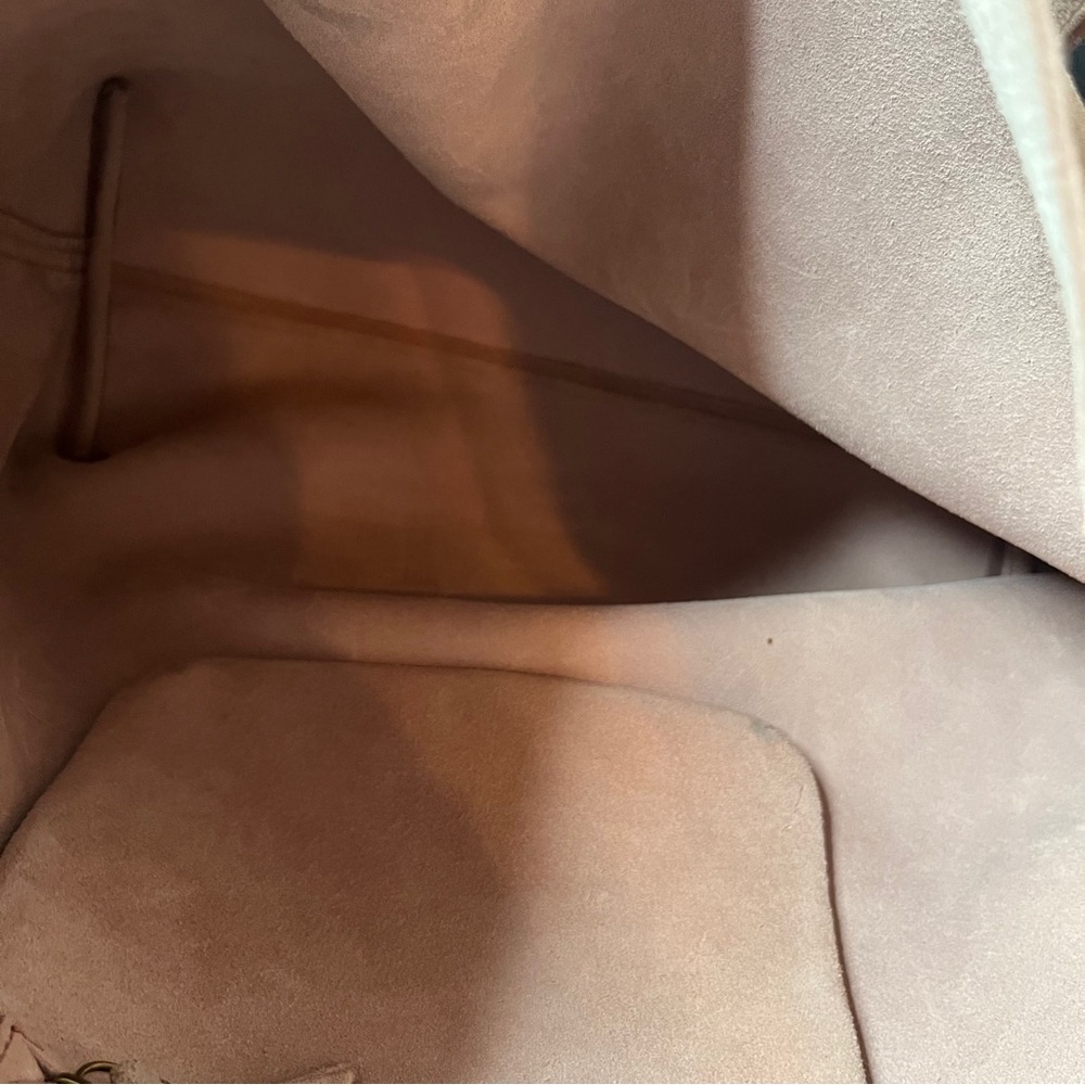 Madewell Transport Tote beige brushed leather *worn* - Picture 14 of 15